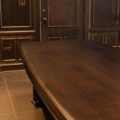 Office conference table, shelves, imported chairs