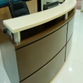 Custom reception desk, office furniture
