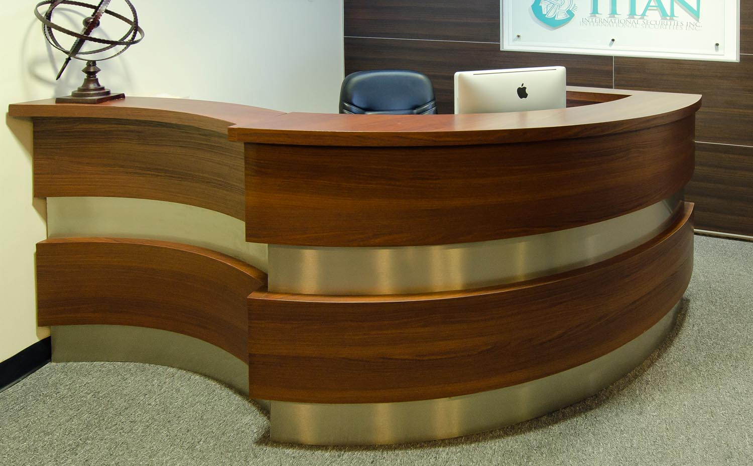 Custom Reception desk, office furniture