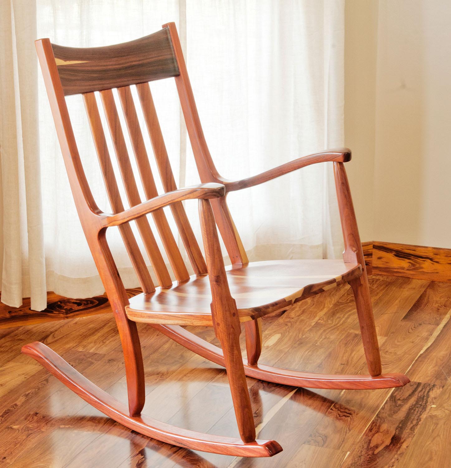 Custom granadillo rocking chair