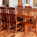 Misison style jobillo dining room set, satin finish