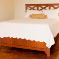 Custom mahogany queen bed